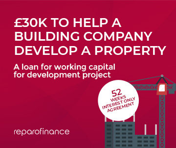 Reparo Finance Completed Deal: £30k to Help a Building Company Develop a Property